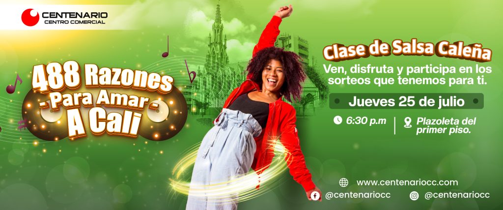 ALT= Invitación a una Clase de Salsa Caleña en Centenario, Cali